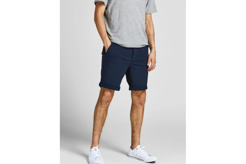 Jack & Jones Jpstdave Ανδρική Chino Βερμούδα Μπλε Σκούρο
