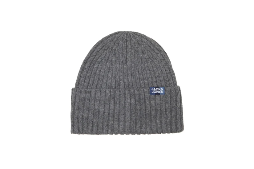 Jack And Jones Jacprime Wool Σκουφάκι Χειμερινό (12195049 GREY MELANGE LABEL)