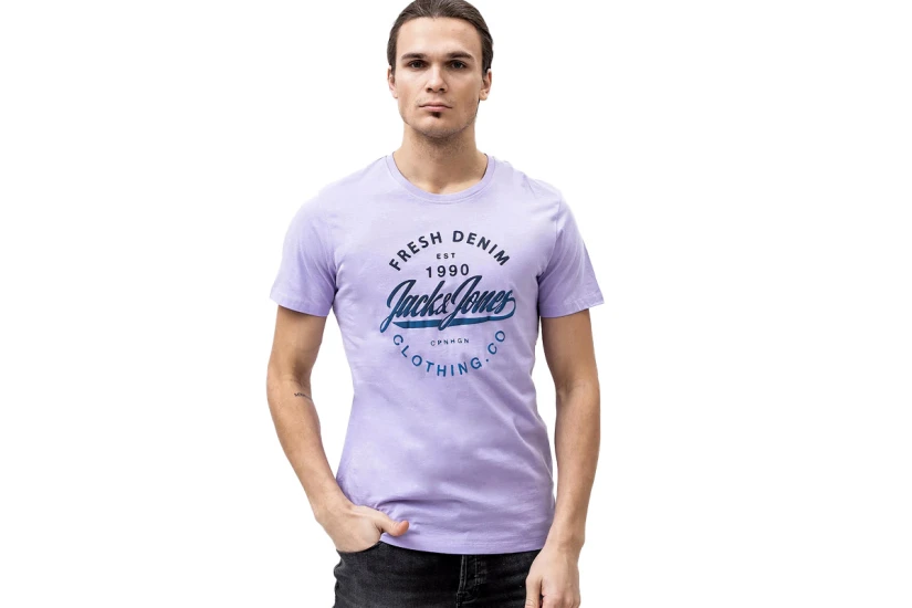 Jack And Jones Jjfresh Tee Ss (12200223 LAVENDER)
