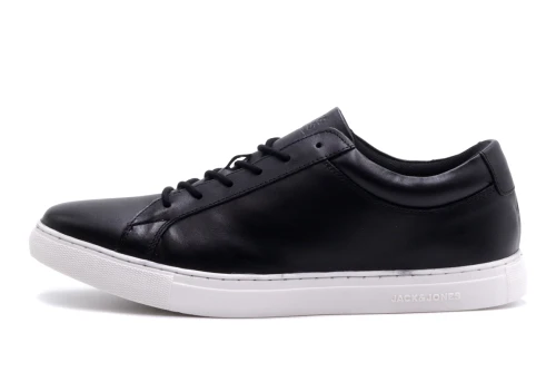 Jack And Jones Jfwgalaxy Leather Sneakers (12202588 ANTHRACITE)