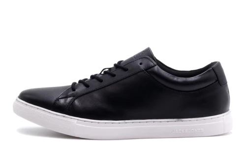 Jack And Jones Jfwgalaxy Leather Sneakers (12202588 ANTHRACITE)