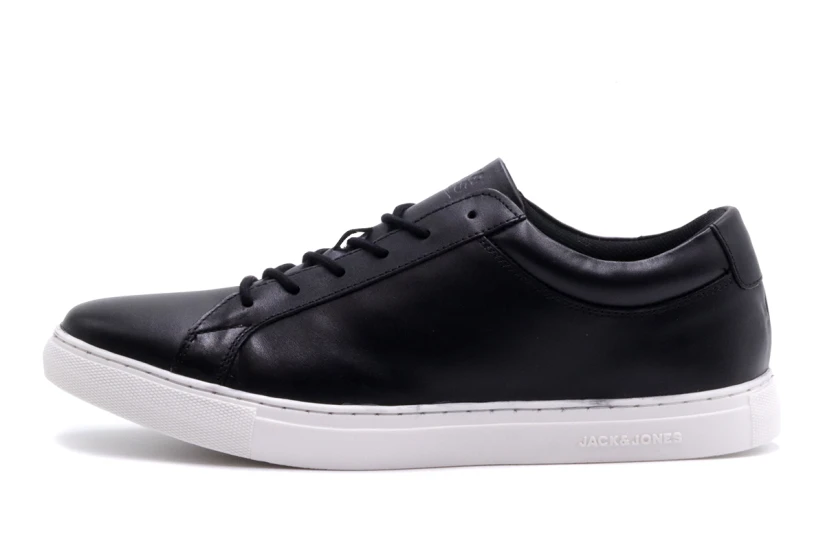 Jack And Jones Jfwgalaxy Leather Sneakers (12202588 ANTHRACITE)