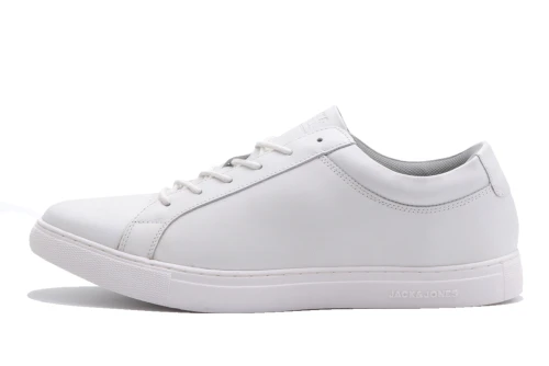 Jack And Jones Jfwgalaxy Leather Sneakers (12202588 BRIGHT WHITE)