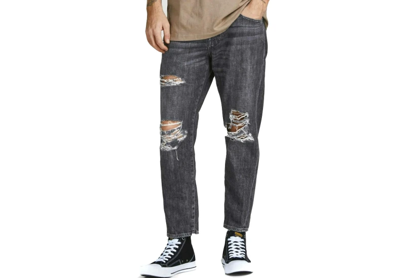 Jack And Jones Jjifrank Jjleen Am 229 Παντελόνι Τζιν  Ανδρικό (12204298 BLACK DENIM)