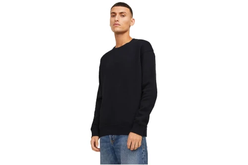 Jack And Jones Jjestar Basic Sweat Crew Neck Noos Μπλούζα Με Λαιμόκοψη Ανδρ (12208182 BLACK)