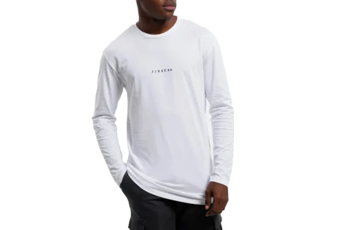 Jack And Jones New State Tee Ls Crew Neck Μπλούζα Με Λαιμόκοψη (12211752 WHITE)