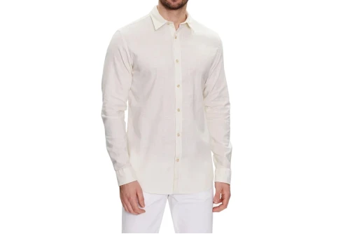 Jack And Jones Jjslub Shirt Ls Πουκάμισο Μακρυμάνικο Ανδρικό (12220481 CLOUD DANCER)