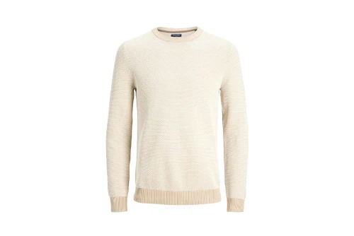 Jack And Jones Jprbluglobe Knit Crew Neck Μπλούζα Με Λαιμόκοψη (12223322 FEATHER GRAY)