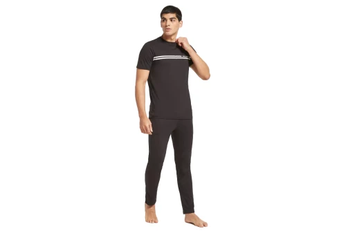 Jack And Jones Jacbasic Ss Tee And Pants Giftbox Σετ Πιτζάμας (12223560 BLACK)