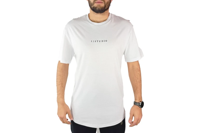 Jack And Jones Jjstudio Ανδρικό Κοντομάνικο T-Shirt Λευκό