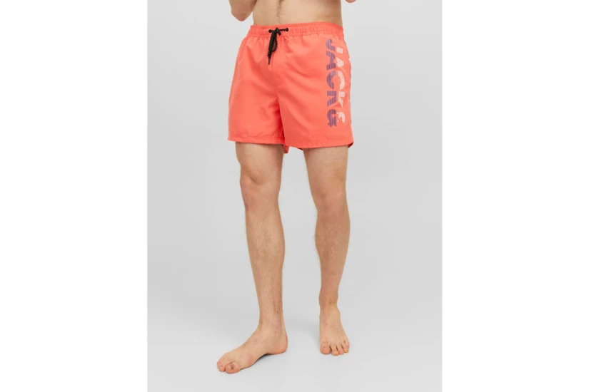 Jack And Jones Jpstfiji Ανδρικό Μαγιό Σορτς Κοραλλί