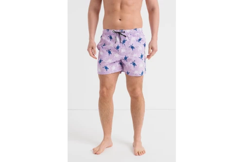 Jack And Jones Jpstfiji Jjswim Aop Ly Sn Μαγιό Σορτς Ανδρικό (12227247 PURPLE ROSE)