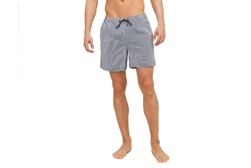 Jack And Jones Jpstfiji Jjswim Mini Stripe Ly Μαγιό Σορτς Ανδρικό (12227350 NAVY BLAZER)