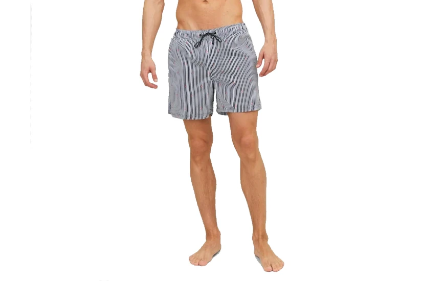 Jack And Jones Ανδρικό Μαγιό Σορτς Μπλε Σκούρο, Λευκό, Κόκκινο