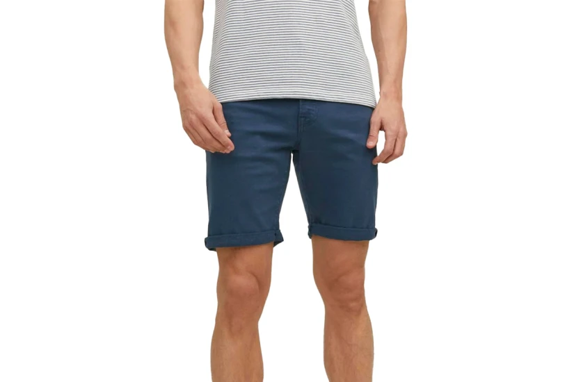 Jack & Jones Ανδρική Βερμούδα Τζιν Μπλε Σκούρο