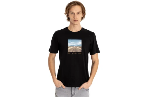 Jack And Jones Jorbooster Tee Ss Crew Neck Feb23 T-Shirt Ανδρικό (12232997 BLACK)
