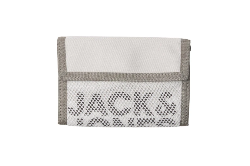 Jack And Jones Jacashford Mesh Wallet Ανδρικό Πορτοφόλι Εκρού