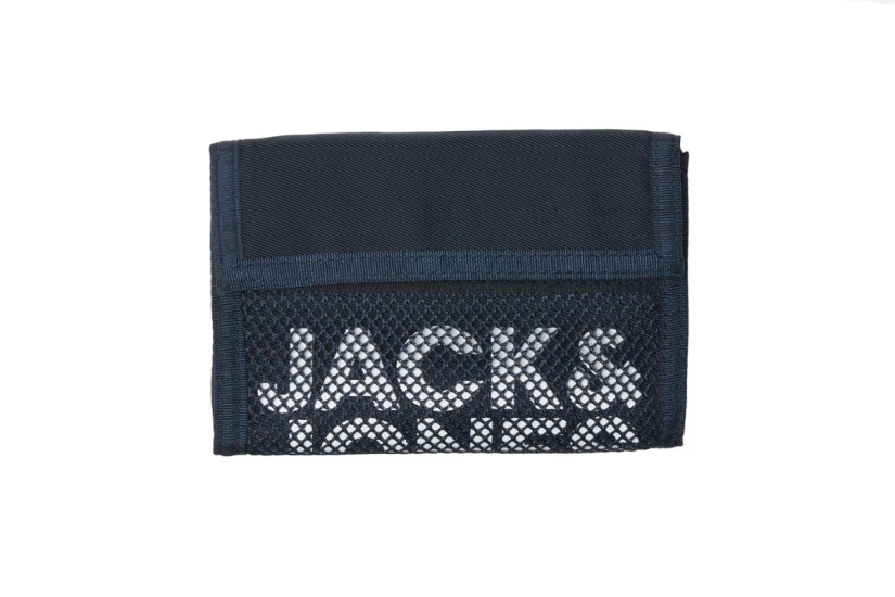 Jack And Jones Jacashford Mesh Wallet Ανδρικό Πορτοφόλι Μπλε Σκούρο