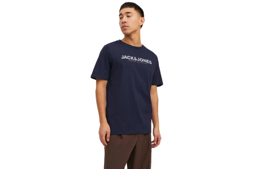 Jack And Jones Jprblabooster Ss Tee Crew Neck Feb23 T-Shirt Ανδρικό (12234759 PERFECT NAVY)