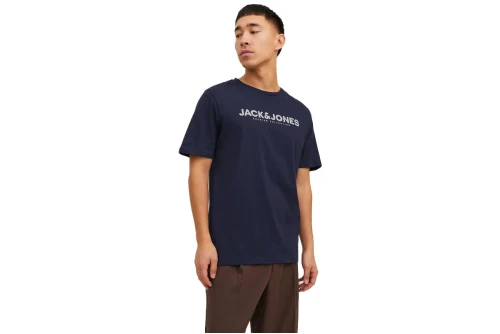 Jack And Jones Jprblabooster Ss Tee Crew Neck Feb23 T-Shirt Ανδρικό (12234759 PERFECT NAVY)