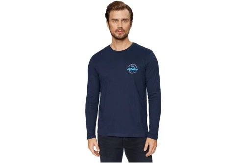 Jack And Jones Jjmikk Tee Ls Crew Neck Μπλούζα Με Λαιμόκοψη Ανδρική (12235747 NAVY BLAZER-SMALL)