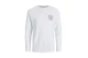 Jack And Jones Jjmikk Tee Ls Crew Neck Μπλούζα Με Λαιμόκοψη Ανδρική (12235747 WHITE-SMALL)