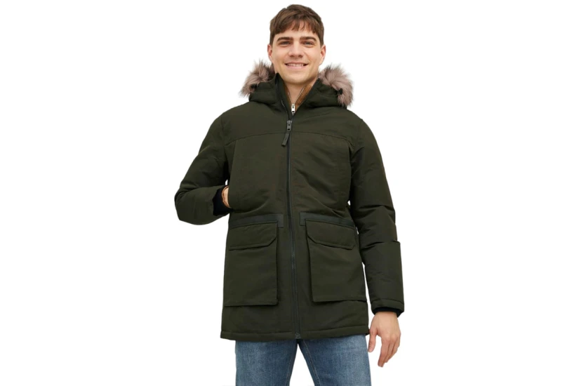 Jack And Jones Jjewing Sn Μπουφάν Παρκά Ανδρικό (12235858 ROSIN)