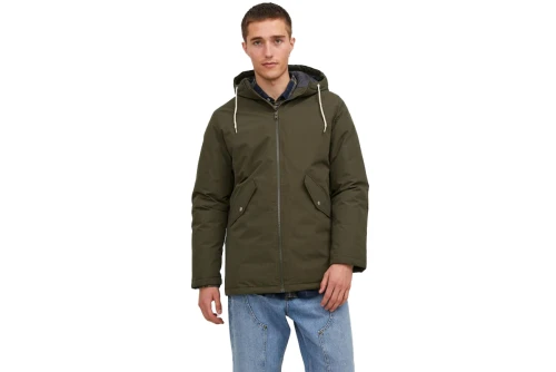 Jack And Jones Jjloop Jacket Μπουφάν Παρκά Ανδρικό (12236010 FOREST NIGHT)