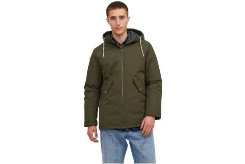 Jack And Jones Jjloop Jacket Μπουφάν Παρκά Ανδρικό (12236010 FOREST NIGHT)