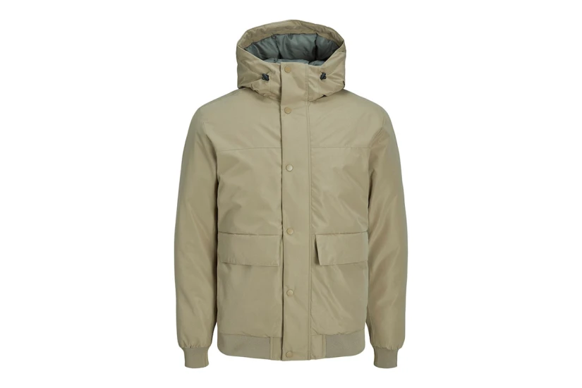 Jack & Jones Champ Ανδρικό Bomber Μπουφάν Μπεζ