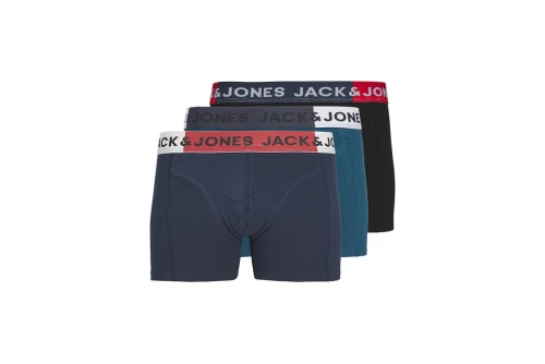Jack And Jones Jaccolor Block Εσώρουχο Boxer 3-Τεμάχια (12237415 BLACK)