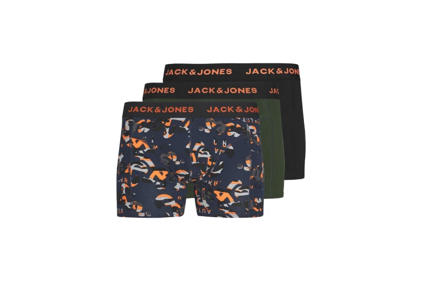 Jack And Jones Jacneon Logo Εσώρουχο Boxer 3-Τεμάχια (12237423 NAVY BLAZER)