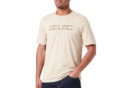 Jack And Jones Jprboabooster Tee Apr23 T-Shirt Ανδρικό (12238924 WHITE PEPPER)