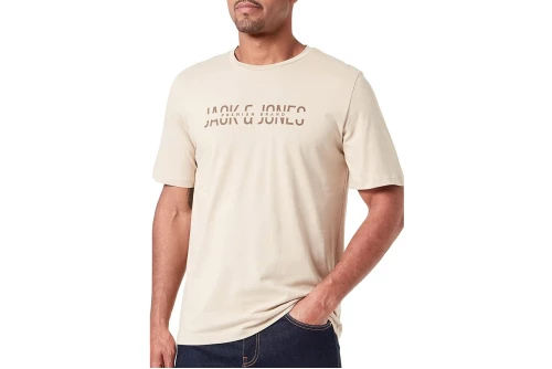 Jack And Jones Jprboabooster Tee Apr23 T-Shirt Ανδρικό (12238924 WHITE PEPPER)