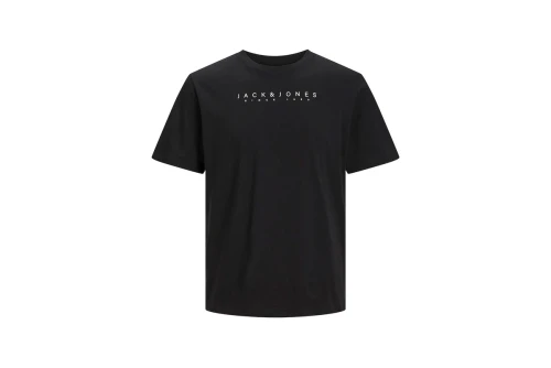 Jack And Jones Jjsetra Tee Ss Crew Neck T-Shirt Ανδρικό (12247985 BLACK)