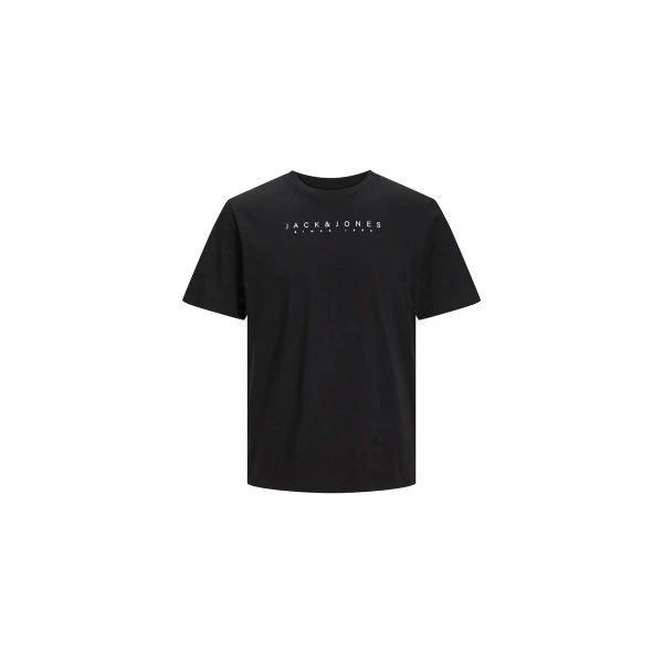 Jack And Jones Jjsetra Tee Ss Crew Neck T-Shirt Ανδρικό (12247985 BLACK)