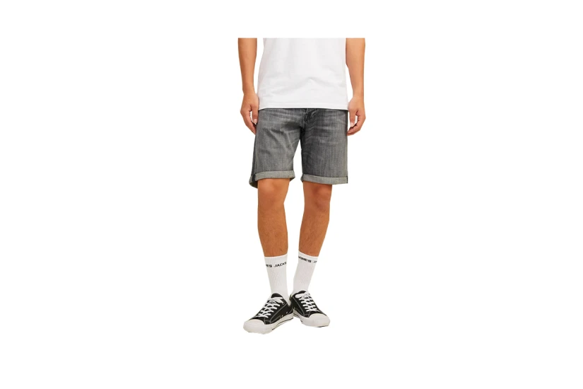 Jack & Jones Chris Wood Ανδρική Τζιν Βερμούδα Γκρι