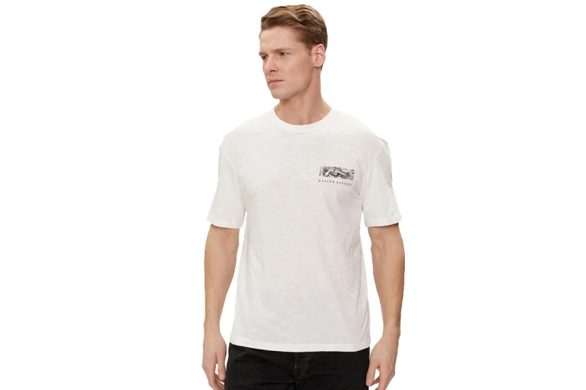 Jack & Jones Ανδρικό Κοντομάνικο T-Shirt Λευκό