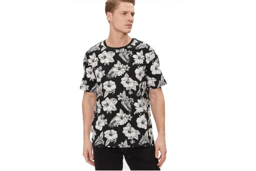 Jack And Jones Jjguru Aop T-Shirt Ανδρικό (12249188 BLACK)