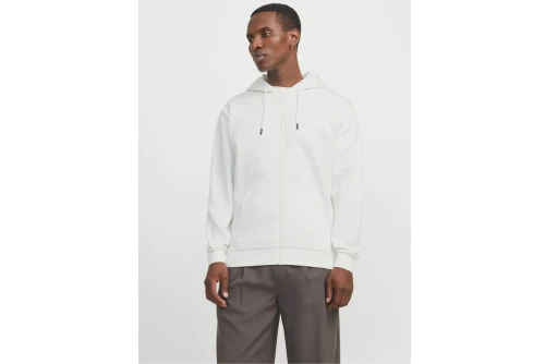 Jack And Jones Plain Zip Ζακέτα Πολυεστερική Ανδρική (12249342 CLOUD DANCER)