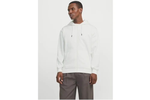 Jack And Jones Plain Zip Ζακέτα Πολυεστερική Ανδρική (12249342 CLOUD DANCER)