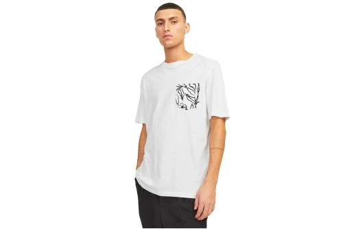 Jack And Jones Jorlafayette Pocket Ss T-Shirt Ανδρικό (12250435 CLOUD DANCER)