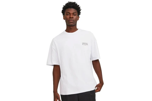 Jack And Jones Jorsantorini Graphic  Ss Crew Neck Sn T-Shirt Ανδρικό (12252644 BRIGHT WHITE)