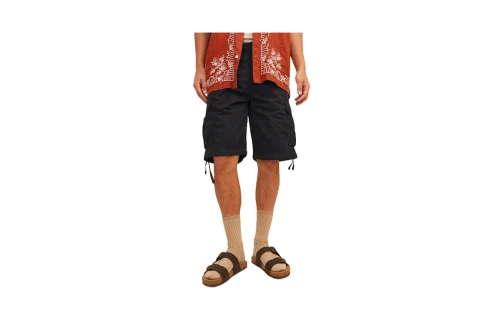 Jack And Jones Jpstcole Jjtucker Βερμούδα Cargo Ανδρική (12253122 BLACK SOLID)