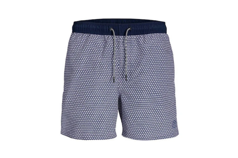 Jack And Jones Ανδρικό Μαγιό Βερμούδα Μπλε Σκούρο, Λευκό, Λιλά