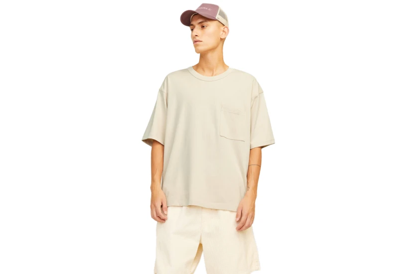 Jack & Jones Ανδρικό Κοντομάνικο T-Shirt Μπεζ