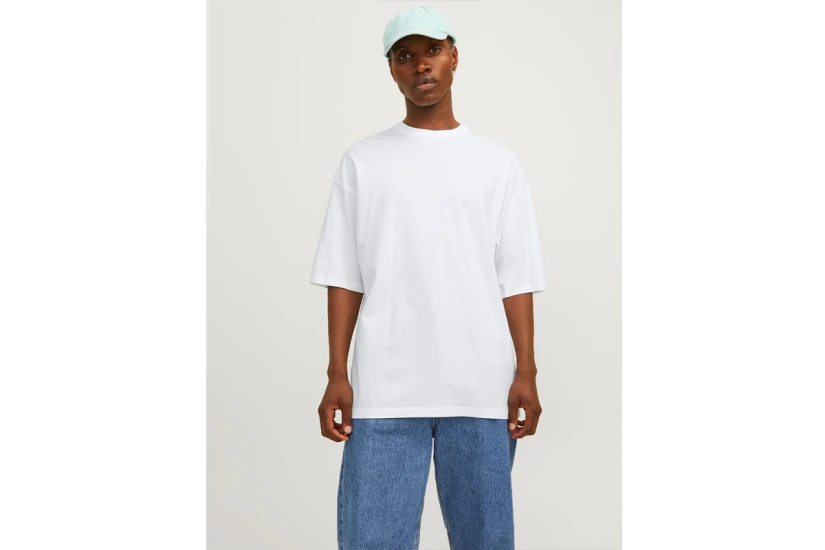 Jack And Jones Jjecharge Ανδρικό Κοντομάνικο T-Shirt Λευκό