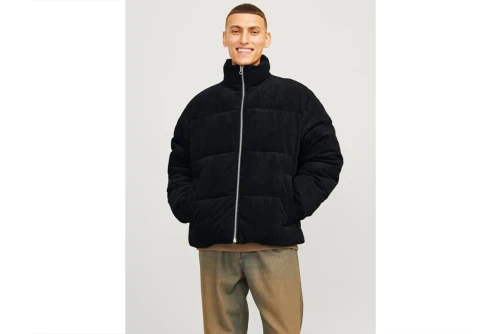 Jack And Jones Jorbronx Corduroy Μπουφάν Puffer Ανδρικό (12260464 BLACK)