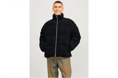 Jack And Jones Jorbronx Corduroy Μπουφάν Puffer Ανδρικό (12260464 BLACK)