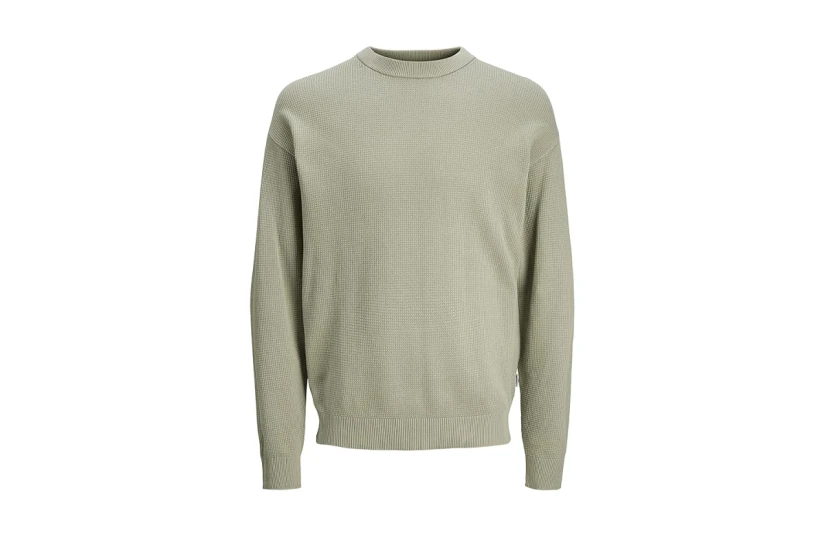 Jack And Jones Jorscott Knit Ανδρική Μακρυμάνικη Μπλούζα Φυστικί